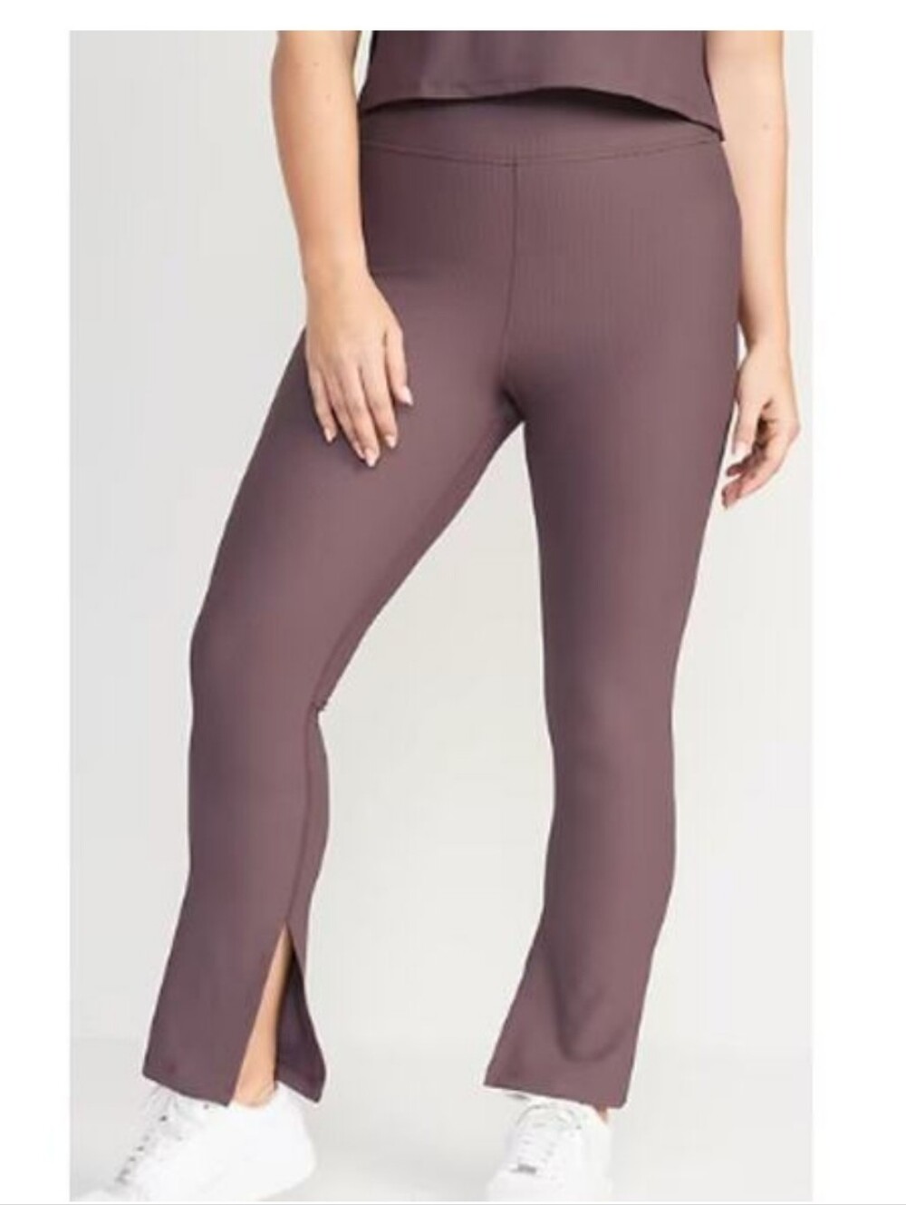 Old Navy XL Petite Currant Yoga Ribbed Pants Flare